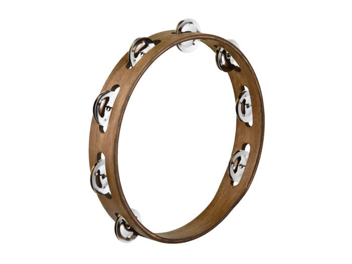 Tambourin Bois Brun Noyer
