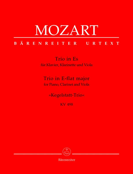 Moz W.A. - Trio Des Quilles En Mib Majeur Kv 498 - Piano Clarinette Alto