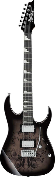 Ibanez GRG220PA1-BKB Burst crepuscolo profondo piatto Gio