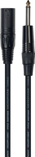 Yellow Cable Cordon Jack XLR 3 M