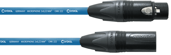 Cordial Cavo microfonico XLR 5 M Blu