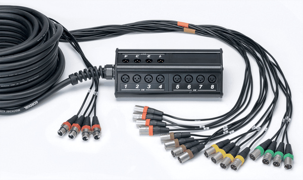 Boitier de Scène 16 Entres 4 Sorties XLR Câble 30 M