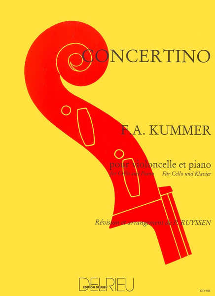 Kummer - Concertino En Do Maj. - Violoncelle Piano