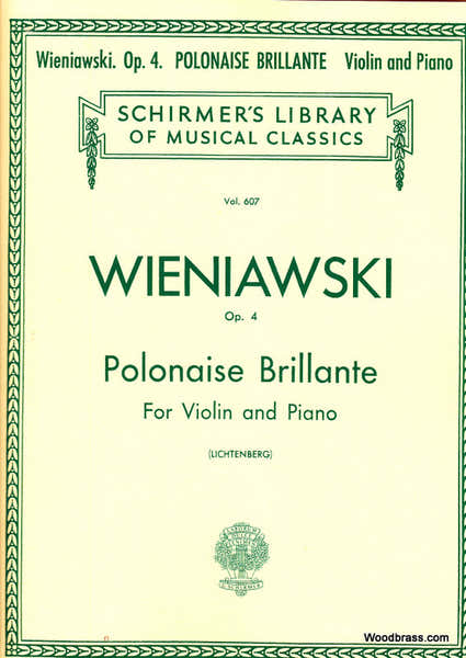 WIENIAWSKI H. - POLONAISE BRILLANTE OP. 4 - VIOLON ET PIANO