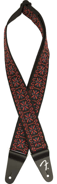 Sangle Tissée de Pasadena Lattice Red 2"