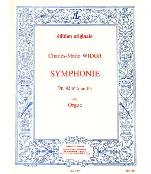 Widor C.M. - Symphonie N°5 Op. 42 - Orgue