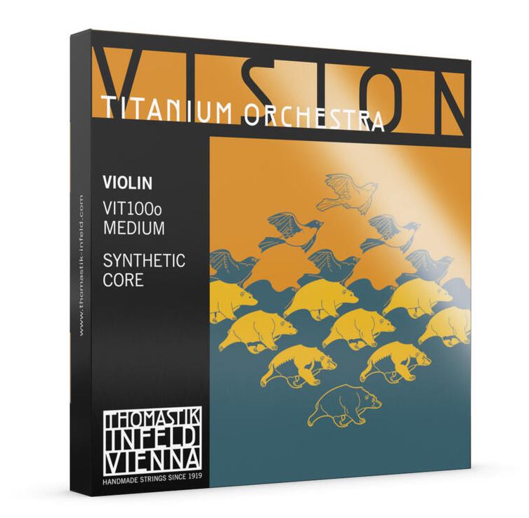 STRINGS VIOLIN VISION TITANIUM ORCHESTRA SYNTHETIC CORE MEDIUM VIT100O