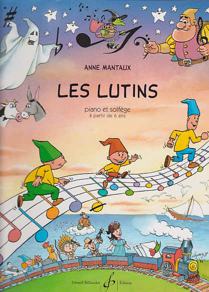 Billaudot Mantaux Anne - Les Lutins - Piano et Solfege A Partir De 6 Ans