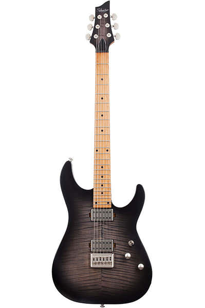 Schecter C-1 Standard Plus Transparentes Schwarz Burst