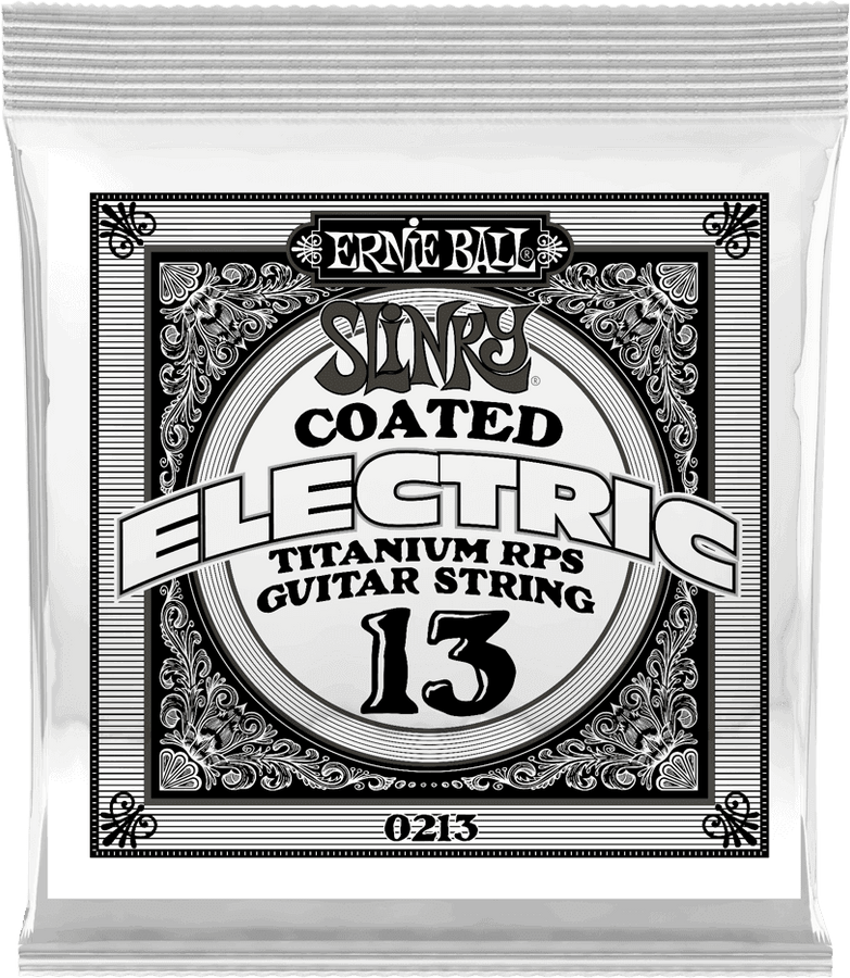 .013 SLINKY COATED TITANIUM REINFORCED PLAIN ELECTRIC GUITAR STRINGS