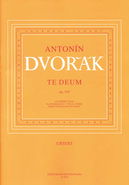 Dvorak A. - Te Deum - CHANT-piano