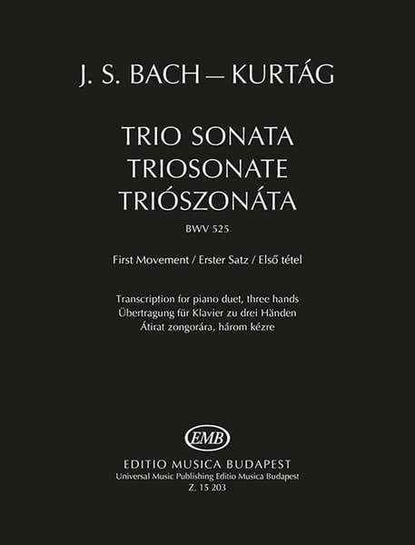 EMB (Editio Musica Budapest) Bach - Trio Sonate BWV 525 First Movement - Piano