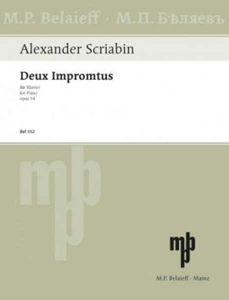 Skrjabin A. - Deux Impromptus Op.14 - Piano