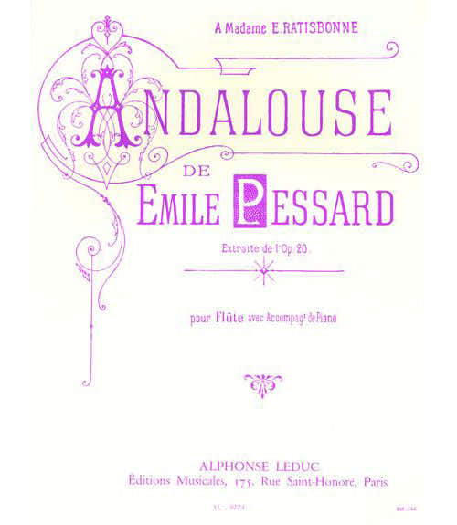 Pessard E. - Andalusa Op.20 - Flauto e Pianoforte