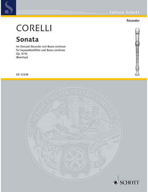 Corelli - Sonata F Major Op. 5/10 - Descant Flute A Bec et Piano