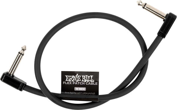 Ernie Ball Cable Patch Flex 45CM - Noir