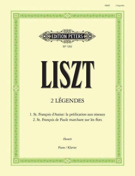Liszt Franz - 2 Légendes - Piano