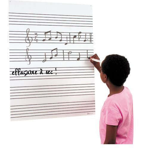 Fuzeau Tafel für Musikerziehung 64,5 X 86 Cm