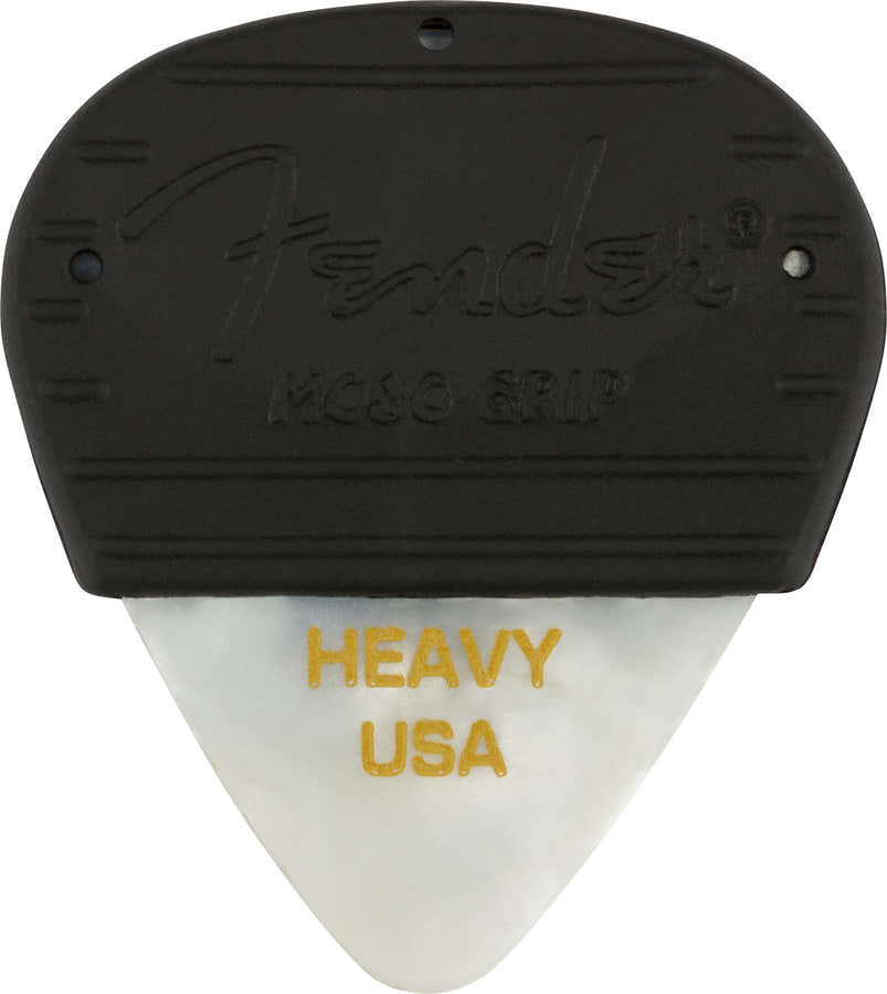 MOJO GRIP PICKS CELLULOID HEAVY 3-PACK WHITE MOTO