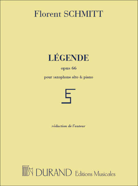 Schmitt - Legende - Saxophone et Piano