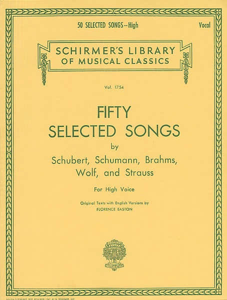 50 SELECTED SONGS - HIGH VOICE
