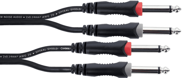 Doppeltes Mono-Klinken-Audiokabel 6 M