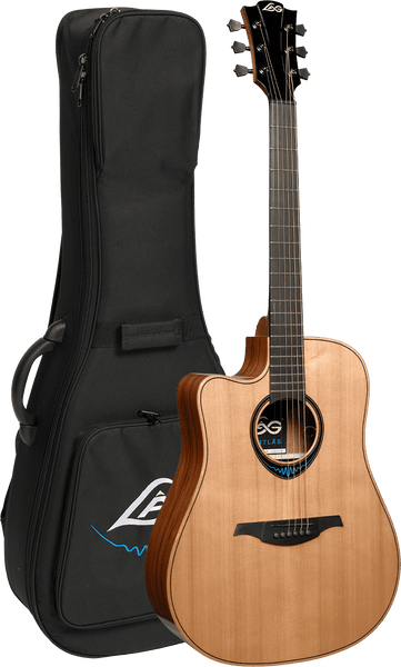 Lâg Bluewave 2 TLBW2DCE Dreadnought Cutaway Mancina