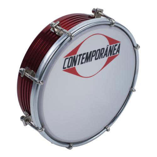C-tamfrve Tamborim 6'' Frisado Alu Red 8 Tir.