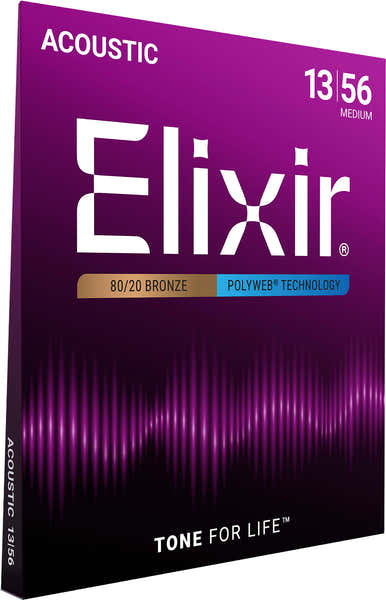 Elixir 11100 Polyweb 80/20 Bronze Medium 13-56