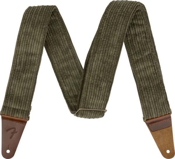 Sangle en Velours Côtelé Antique Olive 2"