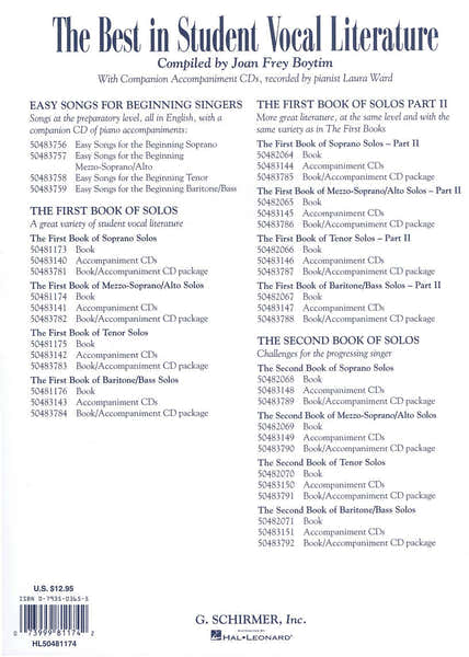 The First Book of Mezzo-Soprano/Alto Solos