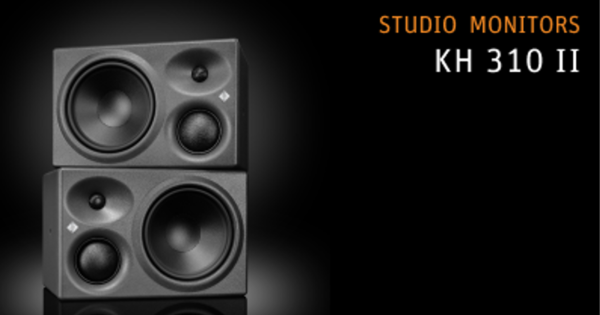 Neumann KH 310 II : l’enceinte de monitoring 3 voies passe au DSP