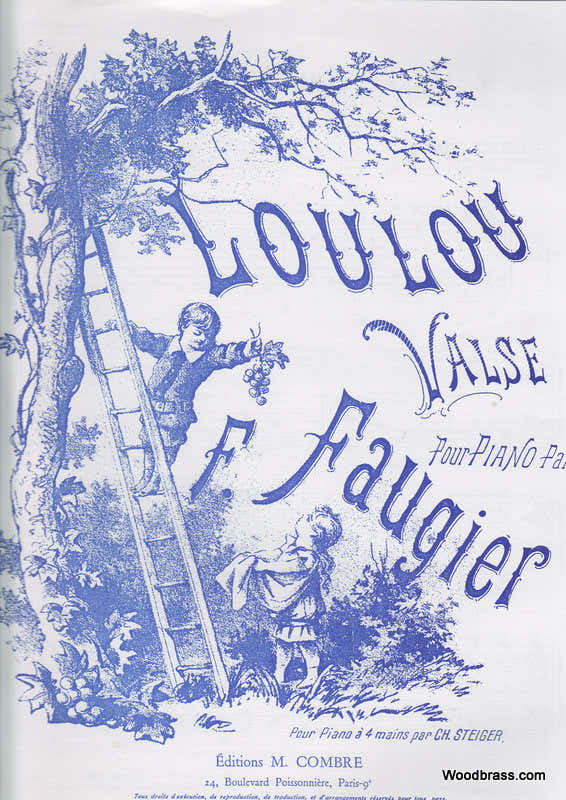 FAUGIER F. - LOULOU VALSE - PIANO 4 MAINS