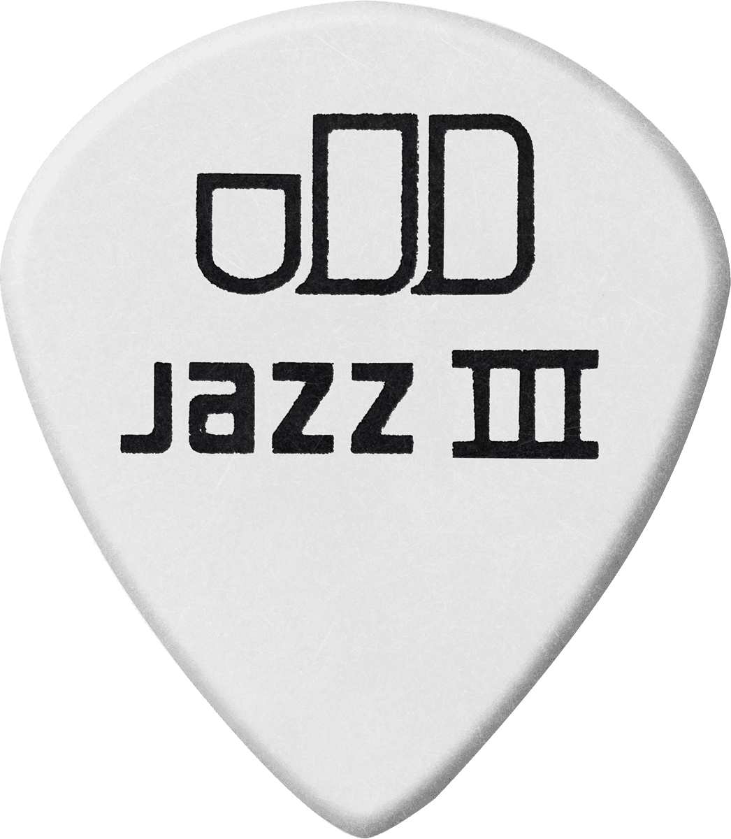 12 x 1,50mm Tortex Weiß Jazz III