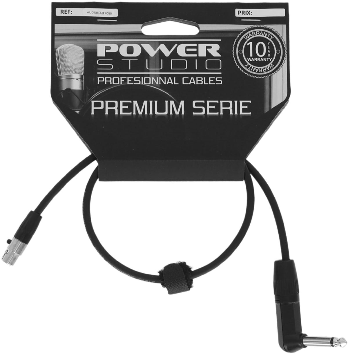 AUDIOCAB 455 Jack angolato a Mini XLR 4 poli (Shure) 6cm