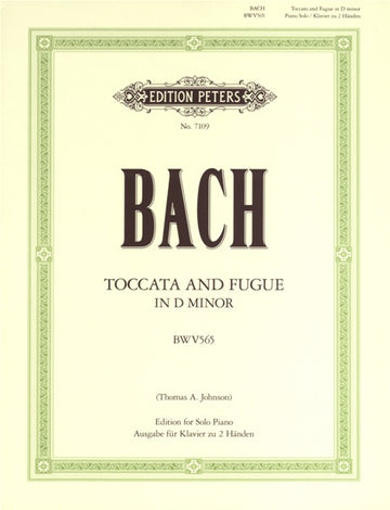BACH JOHANN SEBASTIAN - TOCCATA & FUGUE IN D MINOR BWV 565 - PIANO