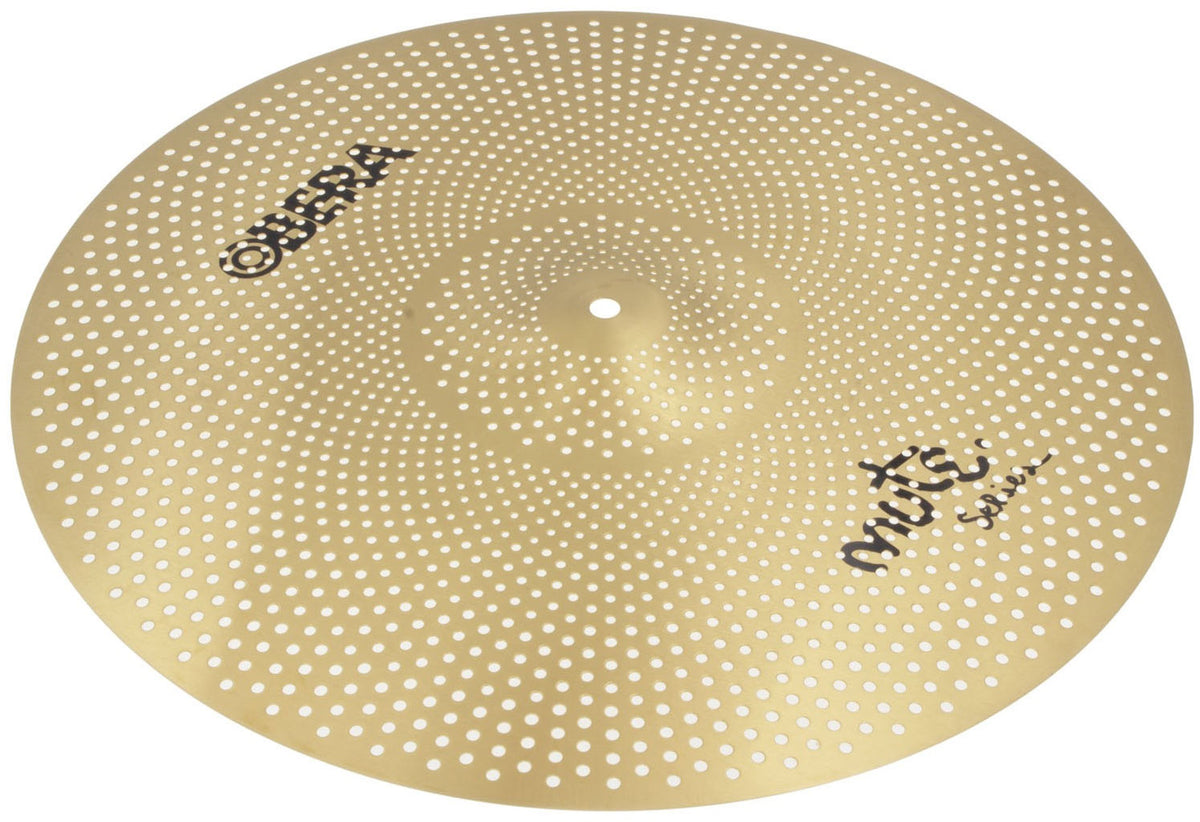 Mute 2x Silent Cymbals Set - 14" 20" - Brass Finish