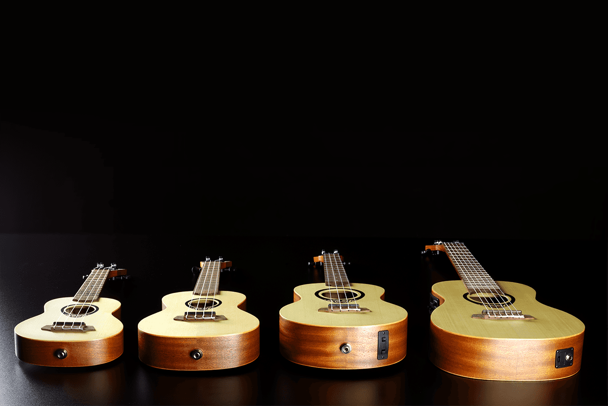 Tiki Baby Tku150Se Ukulele Baby-Soprano Slim Arched Back Électro