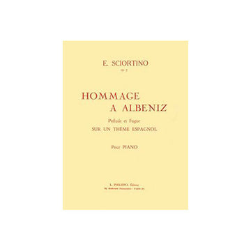 Sciortino - Hommage À Albeniz Op.7 - Piano