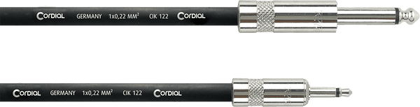 MODULAR PATCH CABLE JACK MINIJACK MONO 2 M