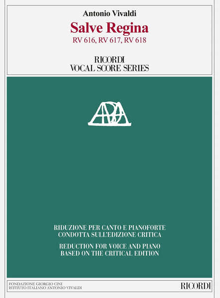 Salve Regina RV 616 RV 617 RV 618