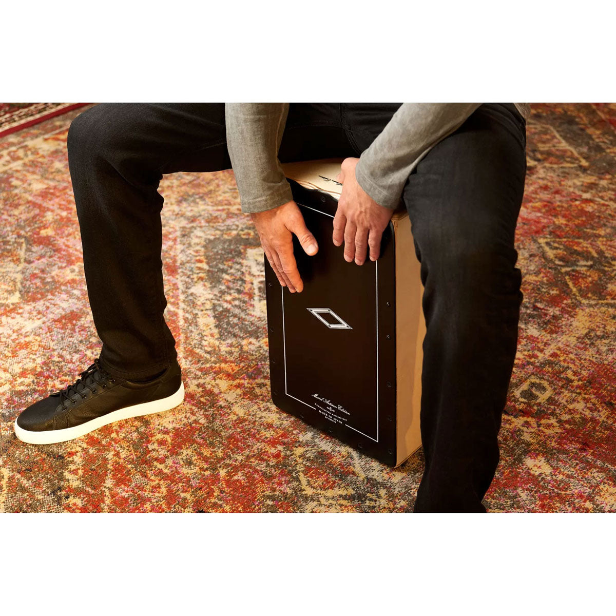 Paesldob - Cajon Vorverstärkt Artisan Olive Burst - Überholt