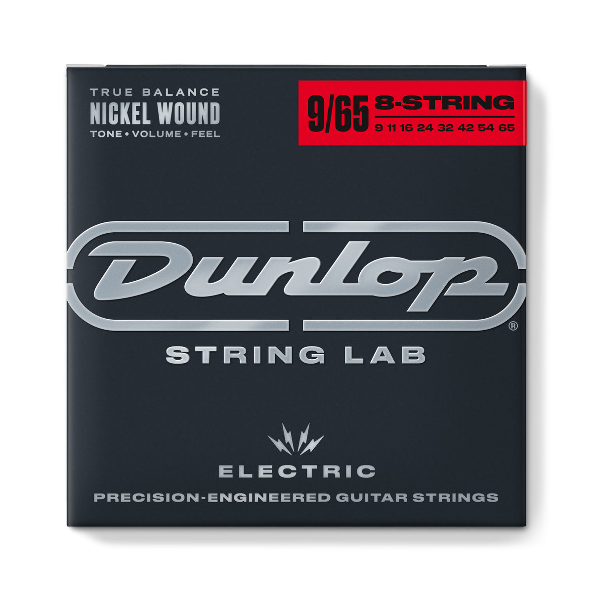 NICKEL PLATED STEEL ELECTRIC STRINGS STEEL ELECTRIC SET LIGHT 8 STRINGS 09-65