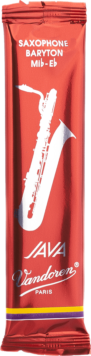 BOX OF 5 BARITONE JAVA RED CUT REEDS 3