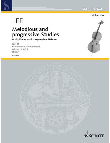 Lee - Etudes Mélodiques et Progressives Op. 31 - Violoncello