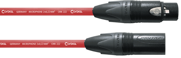 Mikrofonkabel XLR 5 M Rot