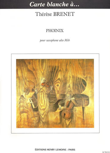 BRENET THERESE - PHOINIX - SAXOPHONE ALTO SOLO