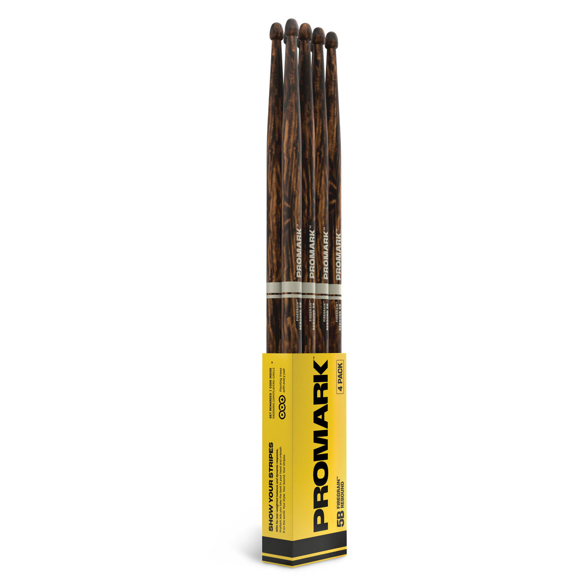Promark R5BFG-4P Rebound 5B Firegrain Hickory Olive Acorn 4 Paires