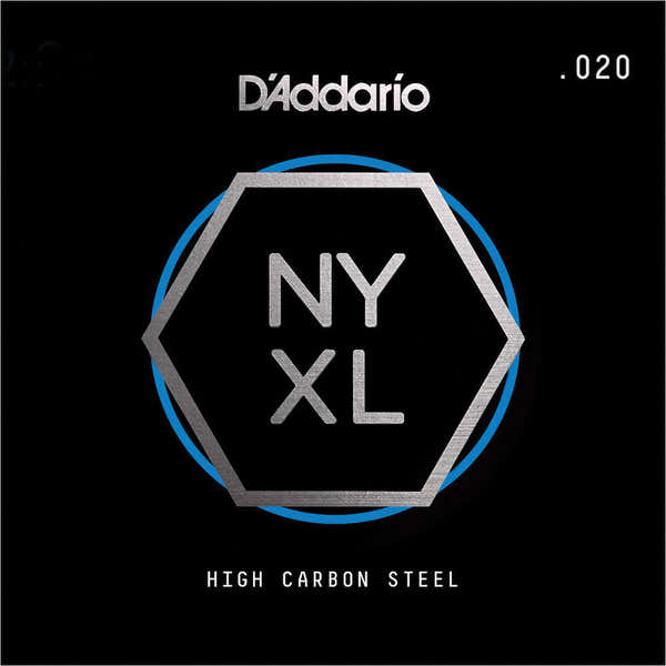 D'ADDARIO Corde Seule pour Guitare NYS020 Acier Pur 20