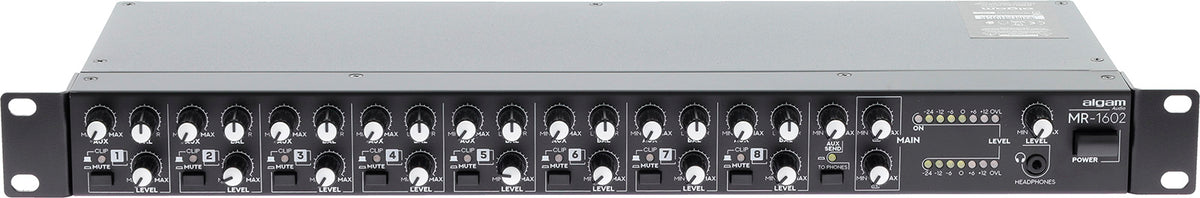 MR 1602 - rack montable 8 channels stereo mixer